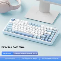 Clavier mécanique sans fil F75 à trois modes, personnalisé pour l'examen, structure Gasket pour E-sport, clavier sans fil Hot Plug