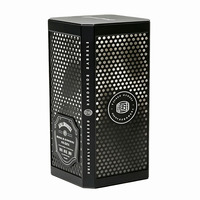 Caja de Metal Negra de Alta Gama Personalizada con Logotipo Impreso para Whisky, Vodka y Tequila, Envase de Metal para Vino, para Regalos de Lujo