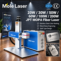 Machine de marquage laser à fibre couleur 3D JPT M7 MOPA 50W 100W 200W 300W pour gravure sur métal
