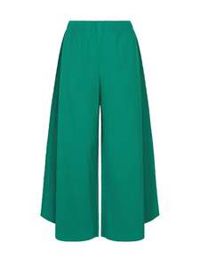 กางเกงขายาวทรงตรงจีบพลีทสไตล์ลำลองสำหรับผู้หญิง หลายสี ทรงปกติ สไตล์เกาหลี ผลิตจากโพลีเอสเตอร์ 100% ระบายอากาศได้ดี เหมาะสำหรับฤดูร้อน ขายส่ง - Product Image 4