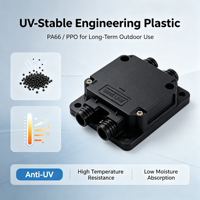 Boîtier moulé par injection sur mesure OEM pour boîtier de jonction solaire photovoltaïque, boîte de connexion photovoltaïque, outillage plastique, moule classe 102