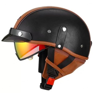 Casco Medio ABS para Hombre y Mujer, Equipo para Todas las Estaciones, para Conducir Scooters, Bicicletas Eléctricas y Motocicletas, Seguridad en Verano - Product Image 3