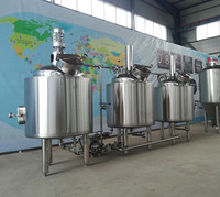 Mini brasserie en acier inoxydable, 100l, équipement de qualité, pour bière, fermeture avec réservoir