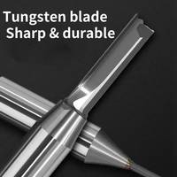 Fresa de carburo de doble filo con vástago de 1/2 pulgada para router CNC, herramientas de torneado de madera para carpintería