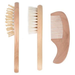 Personalizada Natural Eco <span class=keywords><strong>de</strong></span> madera nuevo nacido cuidado del bebé <span class=keywords><strong>de</strong></span> la <span class=keywords><strong>muñeca</strong></span> bebé <span class=keywords><strong>de</strong></span> <span class=keywords><strong>pelo</strong></span> <span class=keywords><strong>de</strong></span> cabra <span class=keywords><strong>de</strong></span> cepillo y peine <span class=keywords><strong>de</strong></span> juegos para recién nacido los bebés del <span class=keywords><strong>pelo</strong></span> - Product Image 2