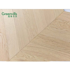 100% parquet en bois d'ingénierie massif de chêne blanc européen Guangzhou <span class=keywords><strong>prix</strong></span> usine parquet <span class=keywords><strong>chevron</strong></span> à chevrons - Product Image 4