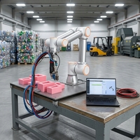 Bras de robot collaboratif articulé pour applications de soudage de précision, piloté par un servomoteur PLC