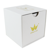 Boîte rectangulaire Unique en forme de cylindre, encens, bougie, Tube en papier, paquet de luxe en carton blanc, 10 Oz, diffuseur de roseaux, tiroir en papier, boîte cadeau