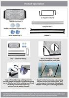 Hamac pour chat à fenêtre, écologique, motif uni, toutes saisons, amovible, lavable, robuste, lit pour chat, niche pour chat