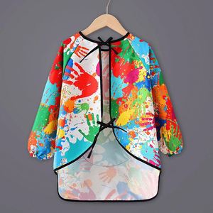 Tablier de Peinture Imperméable pour Enfants, Robe de Protection pour l'Art Maternelle avec Bavoir d'Alimentation pour Bébé, Tablier de Créateur pour Enfants - Product Image 4