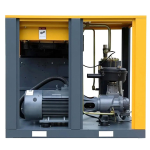 Compresor de <span class=keywords><strong>Aire</strong></span> Industrial de Tornillo Rotatorio Estacionario de 50HP 37kW, Lubricado, Refrigerado por <span class=keywords><strong>Aire</strong></span>, Alimentado por CA, 8 Bar, 6.3m/min, 380V, de Uso Pesado - Product Image 2