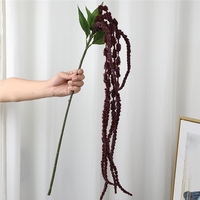 Amaranthus Fleurs Artificielles Parfumées Faits Main Effet Naturel Vert Nouveauté Grandes Décorations Suspendues pour Centre de Table de Mariage