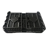 Caisse en plastique pliable et empilable pour le stockage de bouteilles, 24, 26, 50 quarts, résistante, en maille, pour la vente