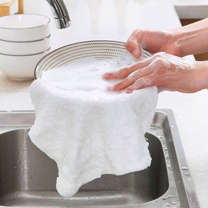 Thickened Absorbent Dishcloth Viscose Fiber 18x23cm Solid Color Kitchen Cleaning Towel For Dish Wiping - Product Image 2