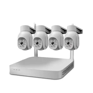 VESAFE New Outdoor Security Camera System 4ch Wifi Ip66 Waterproof Wireless Ptz Human Motion Tracking Cctv kit Security Camera