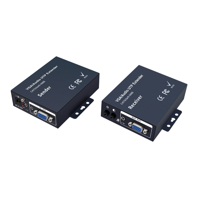 VGA Audio CAT5/UTP/STP Extender 100m with Loop Output 1920*1080 Video Splitters & Converters
