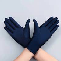 Gants noirs imperméables pour femmes musulmanes, à doigts entiers, pour usage quotidien et pour les fêtes
