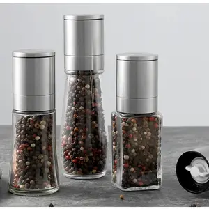 Hot Selling Mini Kookgereedschap Keuken Decor Accessoires Rvs Kristal Glas Conische Braam Pepermolens