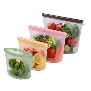 Bolsas Reutilizables de Silicona para Almacenamiento de Alimentos, Libres de BPA, Herméticas, Aptas para Congelador y Microondas, Recipientes de Cocina - Product Image 1