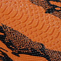 Cuero Sintético de PVC con Estampado de Piel de Serpiente de 1.4 mm, Piel de Serpiente Artificial para Bolsos, Carteras, Maletas, Tapicería, Sofás y Muebles