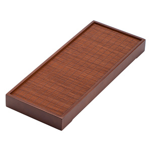 Walnut Wood And Bamboo <b>Tea</b> <b>Tray</b> Rectangular Zen Style Elegant For Home Use - Product Image 5