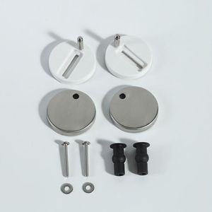 Toilet Seat Fixing <b>Screws</b> Universal Stainless Steel Round Anti Slip Cover <b>Set</b> - Product Image 1