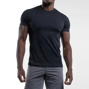 2022 Jetzt Sommer benutzer definierte leere schwarze Baumwolle/Polyester Workout Casual Muscle Fit T-Shirts Männer