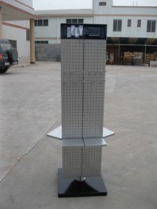 3 Mặt 360 Turntable Spinner Kim Loại Xoay Đứng Hiển Thị Sản Phẩm Kệ Sàn Giá - Product Image 3