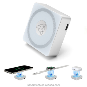Chargeur magnétique sans fil 3-en-1 avec câble PD détachable Détection de métal Ultra-Portable pour les voyageurs techniques - Product Image 2
