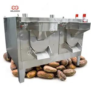 Otomatik Kakao Çekirdeği Kavurma Işleme Tesisi Ekipmanları Kurutma Makinesi Üretim Hattı Kakao Kavurma Makinesi