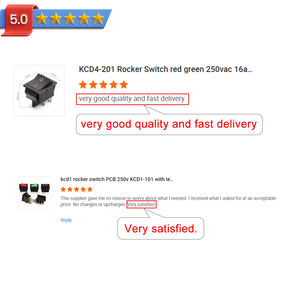 Kcd1 23 מ "מ 2pin 2 מתג אדום סיבוב נדנדה 6 א/10a ספסט עם מקסימום 250vac. מתח - Product Image 4
