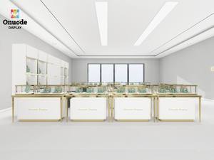 Custom Jewelry Kiosk Design with LED Glass Display Showcase | Luxury Mall Retail Booth for Rings, Necklaces, <b>Watches</b> - Product Image 5