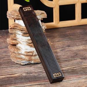 黒檀製白檀香炉、紫色の光付き、サイズと色をカスタマイズ可能、家庭用室内アロマセラピー用 - Product Image 3