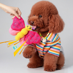 Juguete de Peluche para Perros con Sonido, Mariposa, con Papel Arrugado, Interactivo, para Masticar y Dientes, Diseño de Dibujos Animados - Product Image 5