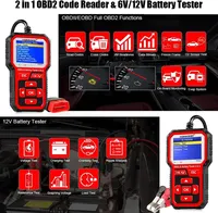 Nouveau scanner de diagnostic OBD2 professionnel KONNWEI KW681 2025 avec testeur de batterie pour voitures et motos 6V/12V, compatible OLIVER
