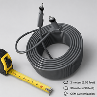 Câble de remplacement haute performance pour routeur Starlink Gen 2, CAT5E FTP blindé, connecteurs USB droits + coudés, 2m/30m