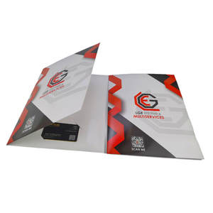 Custom Printing High Quality A4 <strong>File</strong> Pockets <strong>Paper</strong> Presentation <strong>Folder</strong> With Business Card Slot For Business - Product Image 6