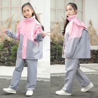Imperméable en Nylon pour enfants de haute qualité combinaison de pluie en Polyester imperméable Durable pour étudiants classique réutilisable coupe-vent garçons filles