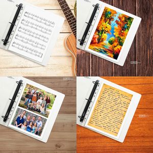 Bền pháp lý Kích thước 8.5x11 11 lỗ A4 <span class=keywords><strong>A5</strong></span> A6 Tấm bảo vệ rõ ràng trang bảo vệ cho các trường học kinh doanh - Product Image 4