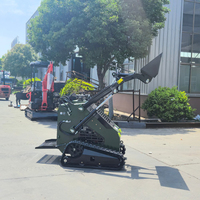 Vendita Diretta Fabbrica - Minipala Cingolata Diesel Kubota Euro 5 EPA da 400 kg con Trituratore Forestale e Rasaerba, Sistema Completamente Idraulico