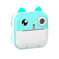 Kamera HD Cetak Instan Anak-anak, Kamera Video Fotografi Anak CCD MicroSD 120 Sudut Lebar, Mainan Kamera Foto Digital Mini Thermal