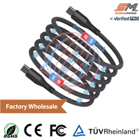 Cable de Carga Rápida Magnético USB-C a C de 100W 5A, con Conductor de Cobre Puro, Chip Emark y Aleación de Aluminio, para Dispositivos iOS y Computadoras