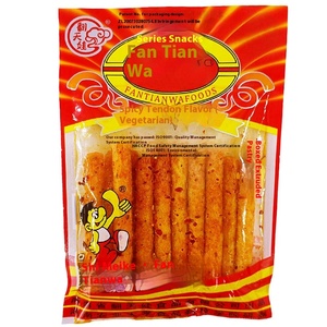 Hunan Specialty Gluten Tiras picantes Snacks Fan Tian Wa Vegetarian Tendon Sabor Bolsa de ocio Embalado Spicy Wafer Crackling Sounds - Product Image 4