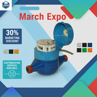 Medidor de Agua Fotoeléctrico Digital con Cable, de Latón, Clasificación IP68, Clase 2, Dn15, Zenner, para Uso Doméstico y Comercial