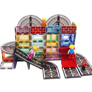 48 पीसी डिय 3 डी ट्रैफिक मजबूत चुंबकीय टाइल चुंबक सड़क निर्माण ब्लॉक टाइल्स सेट खिलौने ओम एटम सेमी पीसी एन71 स स स - Product Image 4