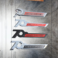 Emblema Posteriore 3D in Lega di Zinco per 70° Anniversario Auto, per Land Cruiser LC200/LC300/Prado/Roraima, Garanzia 1 Anno
