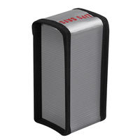 Sac de sécurité pour batterie au Lithium Explosion ignifuge 12.5*5*6.4CM sac de protection de charge avec sac de rangement Lipo en fibre de verre Silicone