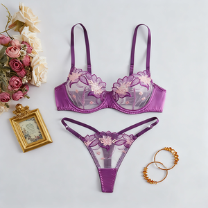 Offre Spéciale femmes Lingerie Sexy ensembles Femme soutien-gorge et pantalon femmes Sexy sous-vêtements coeur <span class=keywords><strong>romantique</strong></span> Bikini Lingerie ensemble - Product Image 6