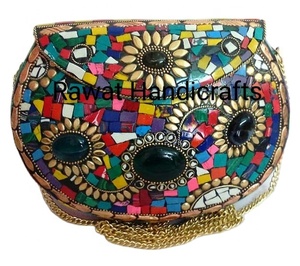 Wholesale Custom Women's Crossbody <b>Bag</b> Clear Acrylic Beads Evening <b>Clutch</b> <b>Gold</b> Chain Handbags Stone Customized Logo Style - Product Image 1