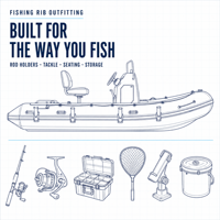 Bateau semi-rigide et bateau pneumatique rigide personnalisés avec console de direction, personnalisation OEM et emballage pour les détaillants et distributeurs maritimes